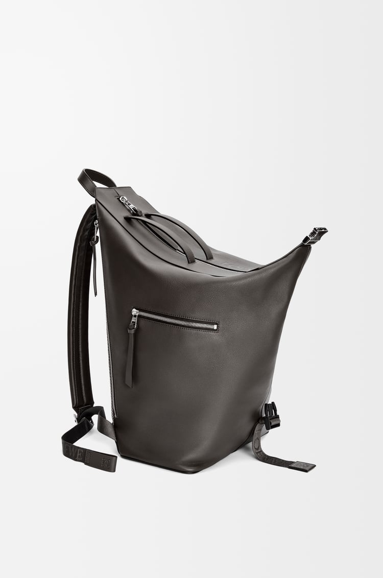 LOEWE Convertible backpack in classic calfskin Dark Grey