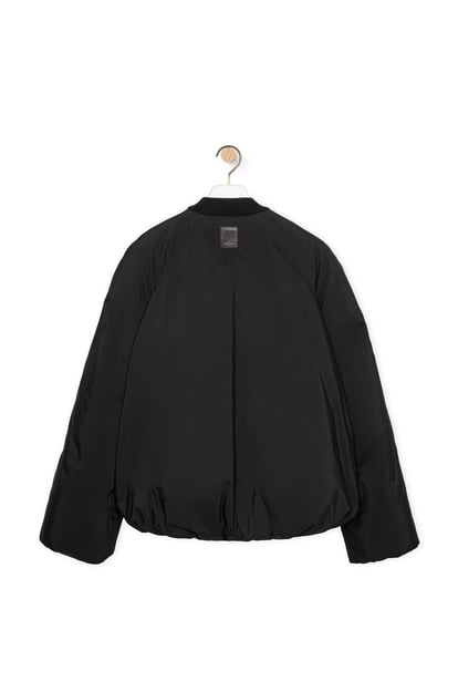 LOEWE Padded bomber jacket in technical cotton Black plp_rd