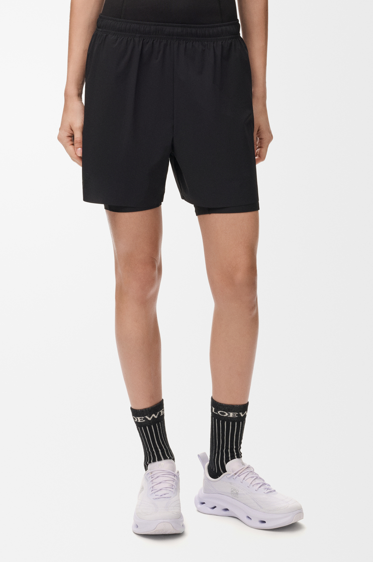 LOEWE Shorts in technical shell Black