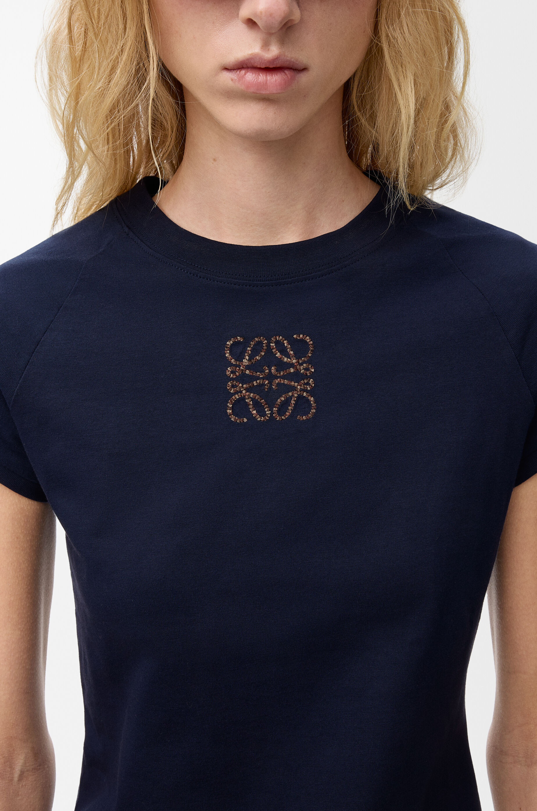 スモールフィット Tシャツ（コットン） ブルー - ロエベ 日本 公式サイト