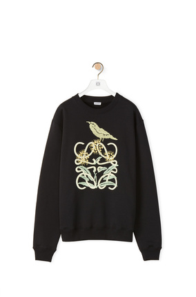 LOEWE Herbarium Anagram sweatshirt in cotton Black/Multicolor plp_rd