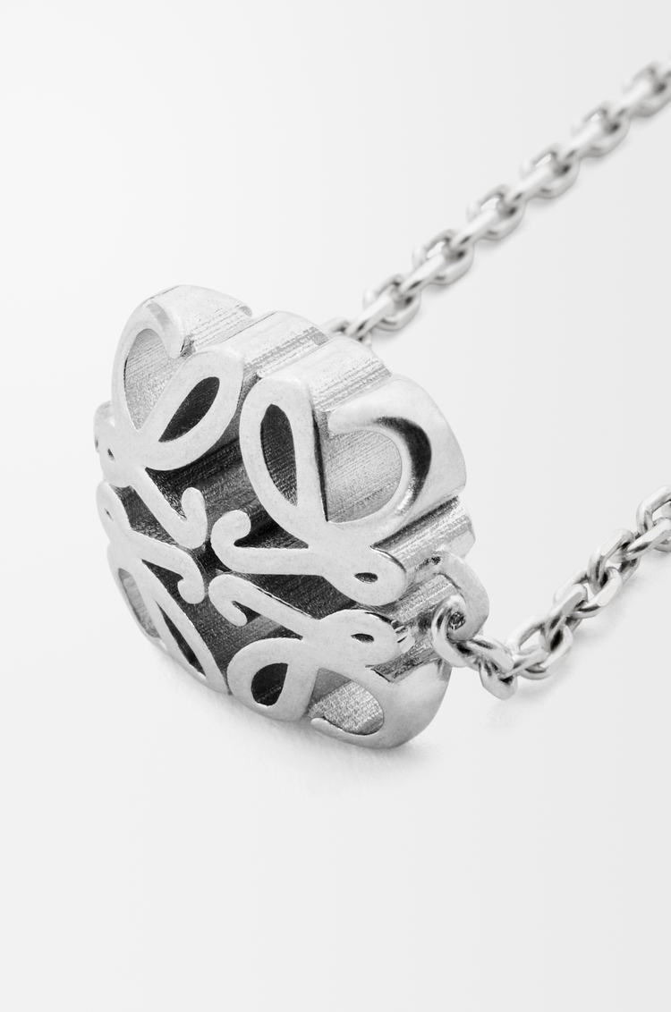 LOEWE Collar Anagram Bombé en plata de ley Plata