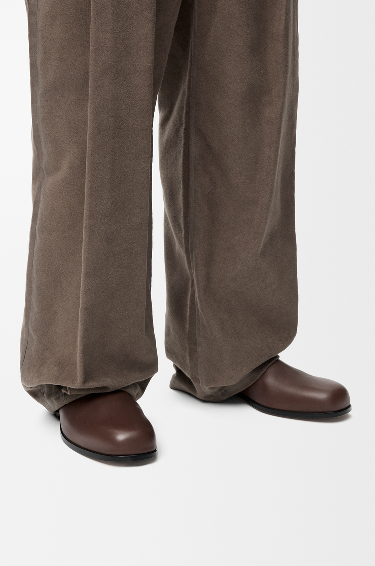 LOEWE Botín Bobine en piel de ternera lisa Cacao