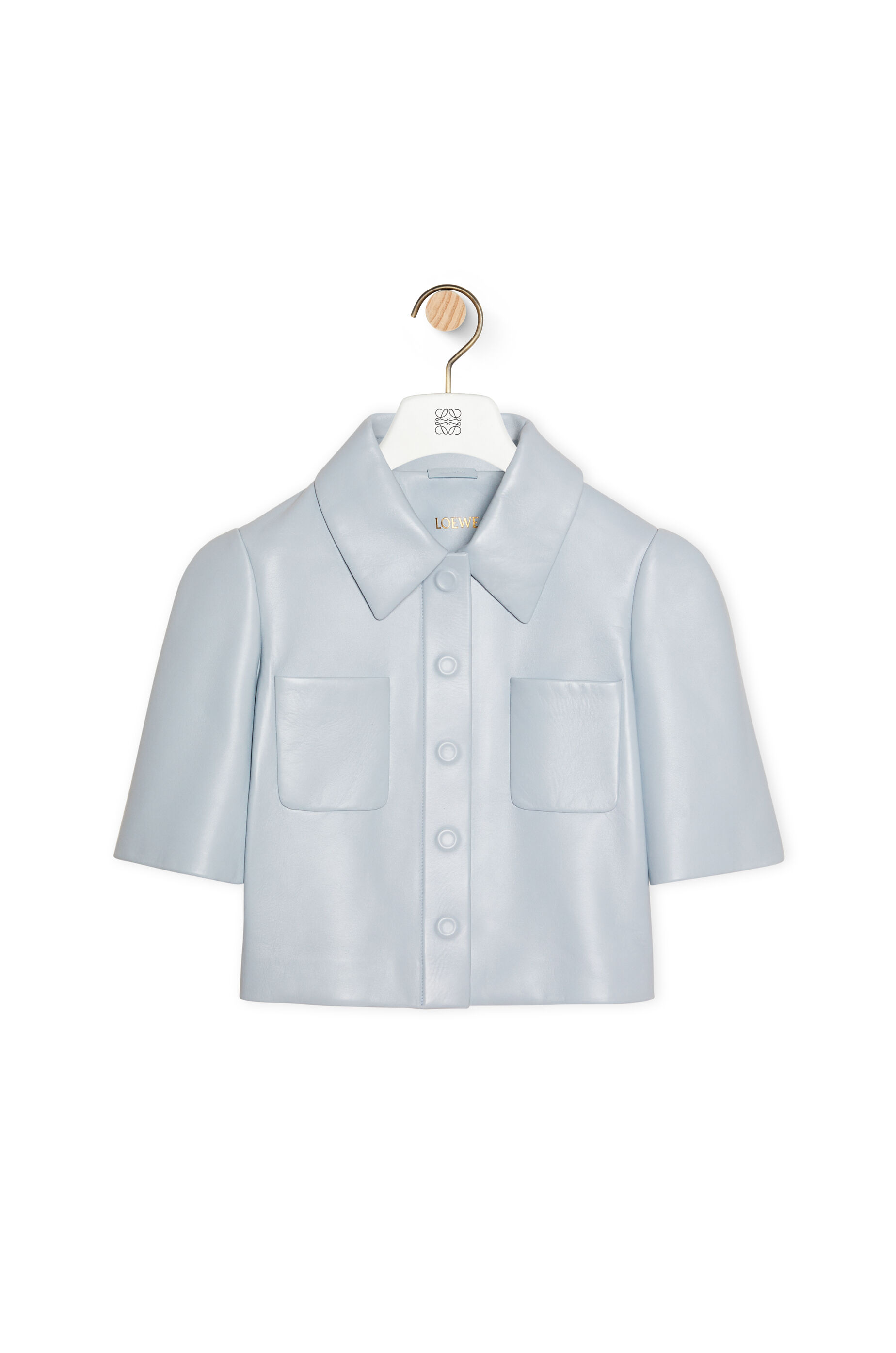 LOEWE Reproportioned jacket in nappa lambskin Powder Blue