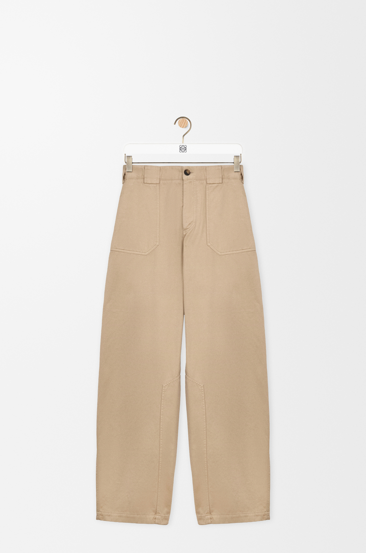 LOEWE 棉质长裤 沙色