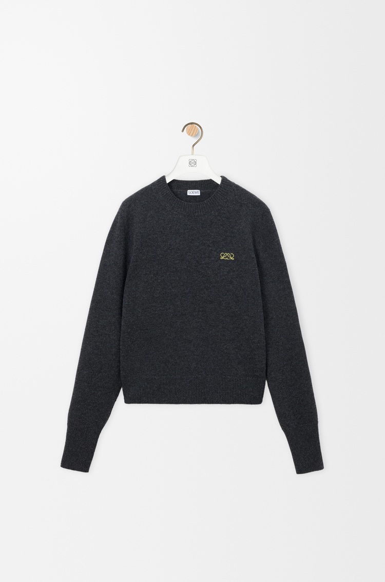 LOEWE Jersey en lana Gris Oscuro Jaspeado