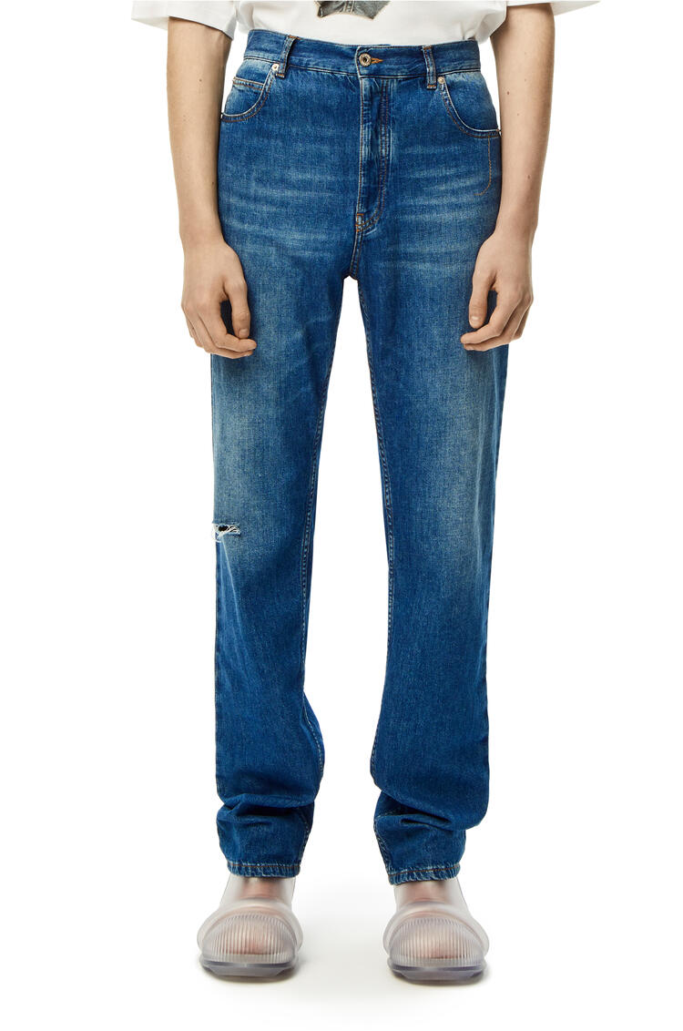 LOEWE Jeans in washed denim Indigo Blue