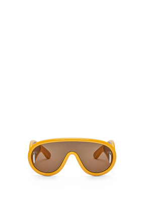 LOEWE Gafas de sol tipo máscara Amarillo Tierra