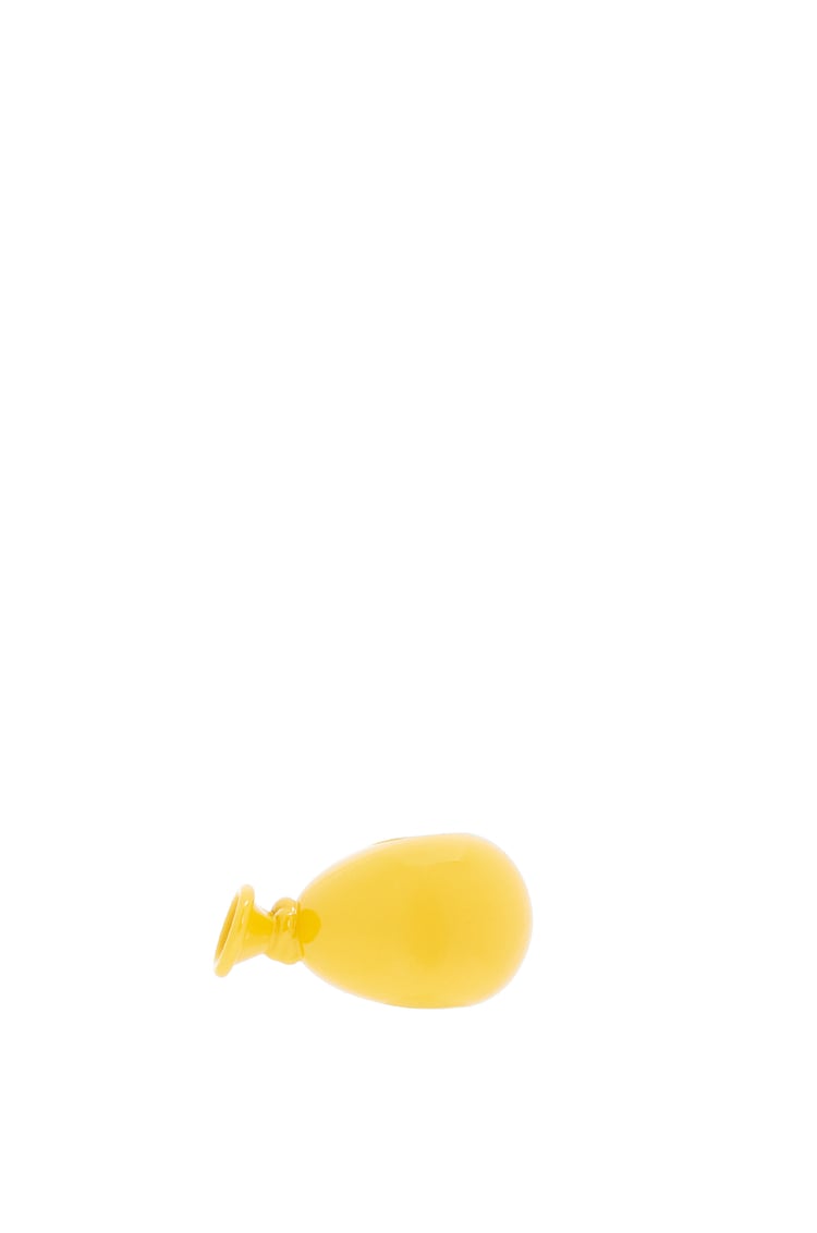 LOEWE Small balloon dice in metal Yellow