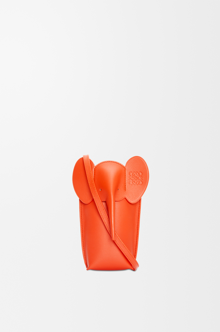 LOEWE Bolso Elephant en piel de ternera Naranja Vivo