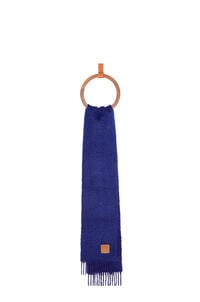LOEWE Scarf in mohair and wool Midnight Blue
