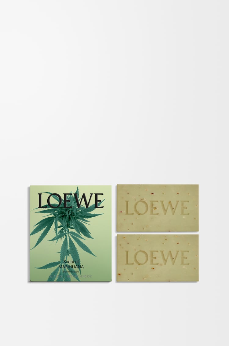 LOEWE Pastillas de jabón pequeñas Scent of Marihuana Verde Oscuro