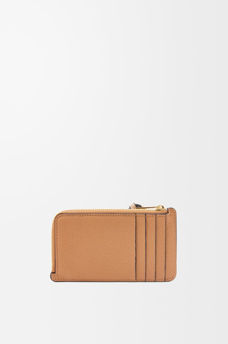 LOEWE Coin cardholder in soft grained calfskin Toffee/Tan