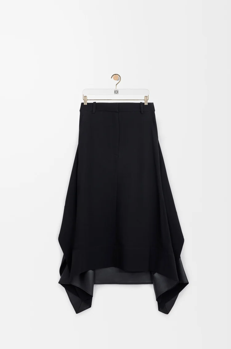 LOEWE Jupe en viscose stretch Noir