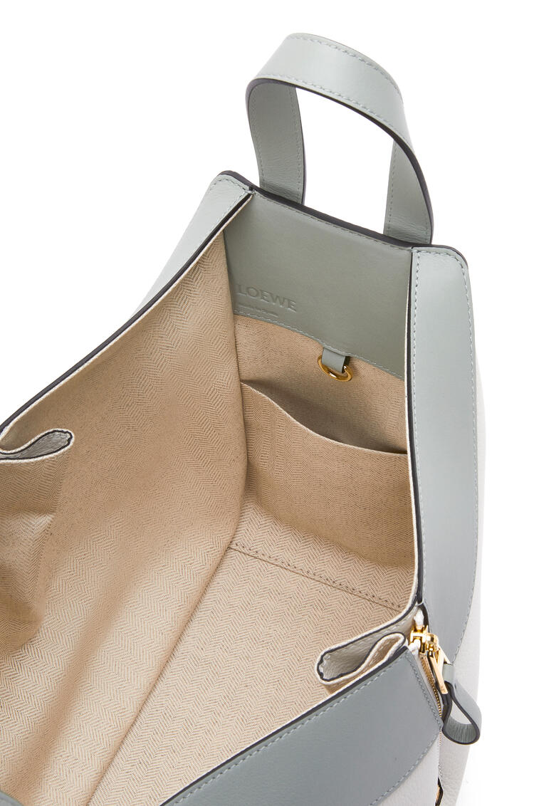 LOEWE Small Hammock bag in classic calfskin Ash Grey/Marble Green pdp_rd