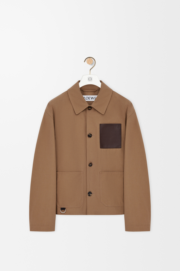 LOEWE Chaqueta Workwear en algodón Beige