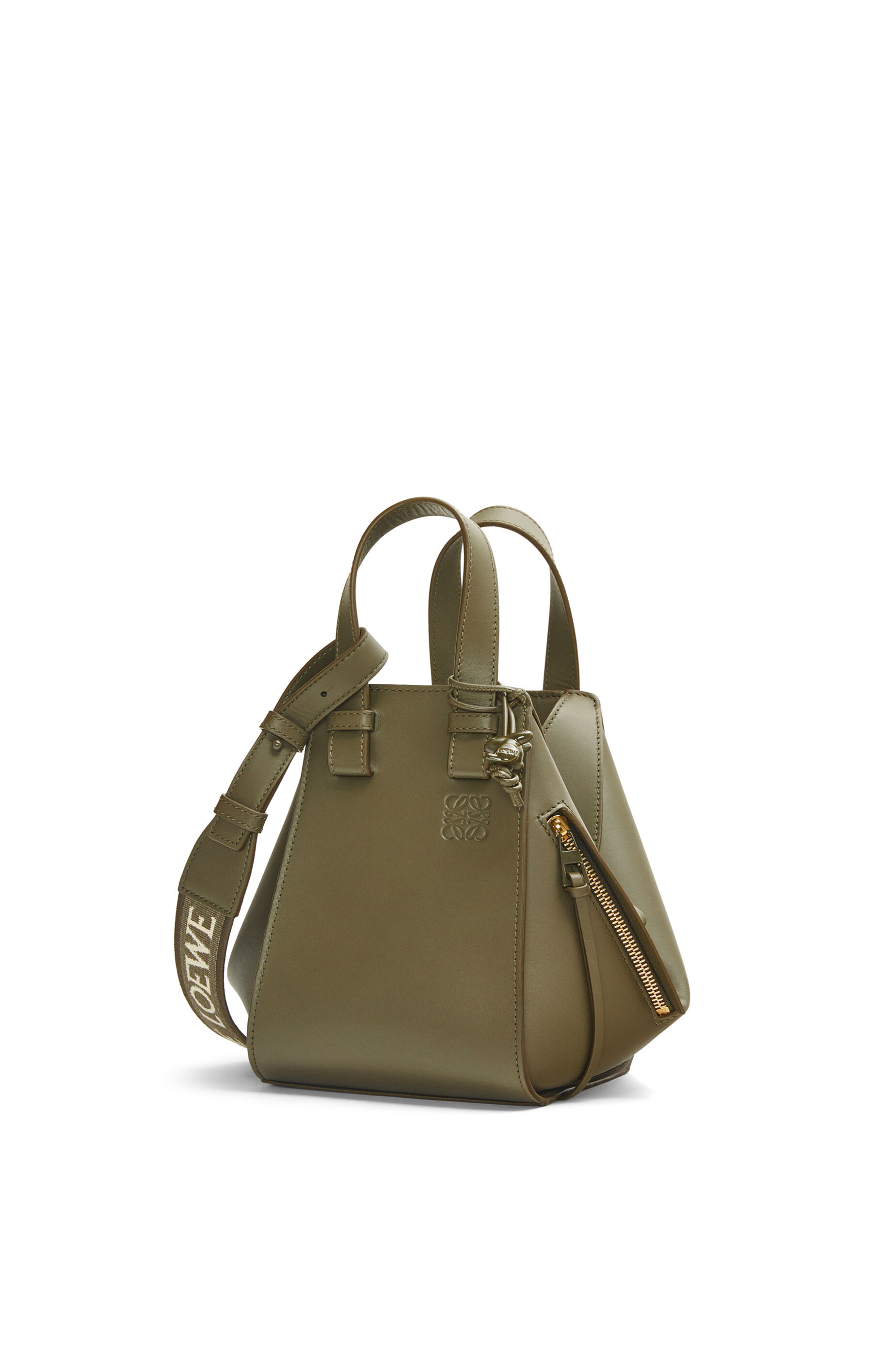 LOEWE Compact Hammock in satin calfskin Tea Dust Glaze