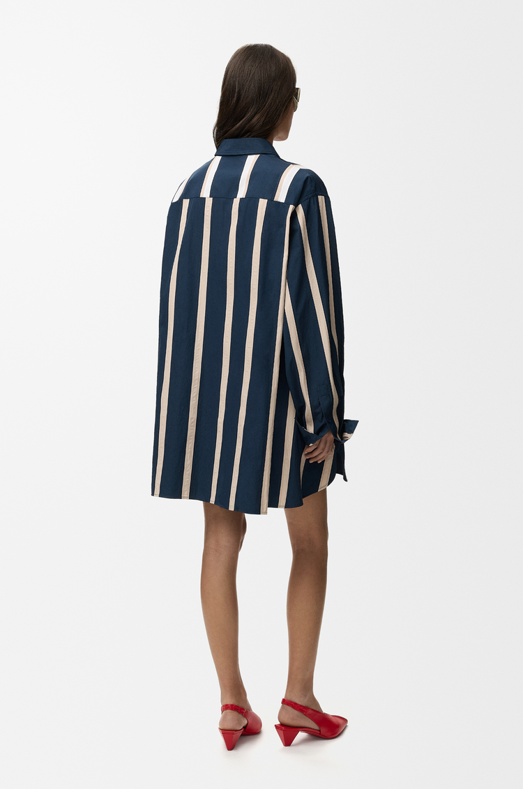 LOEWE Vestido camisero en algodón Multicolor