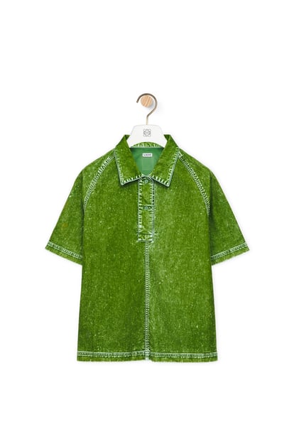 LOEWE Polo shirt in denim Grass