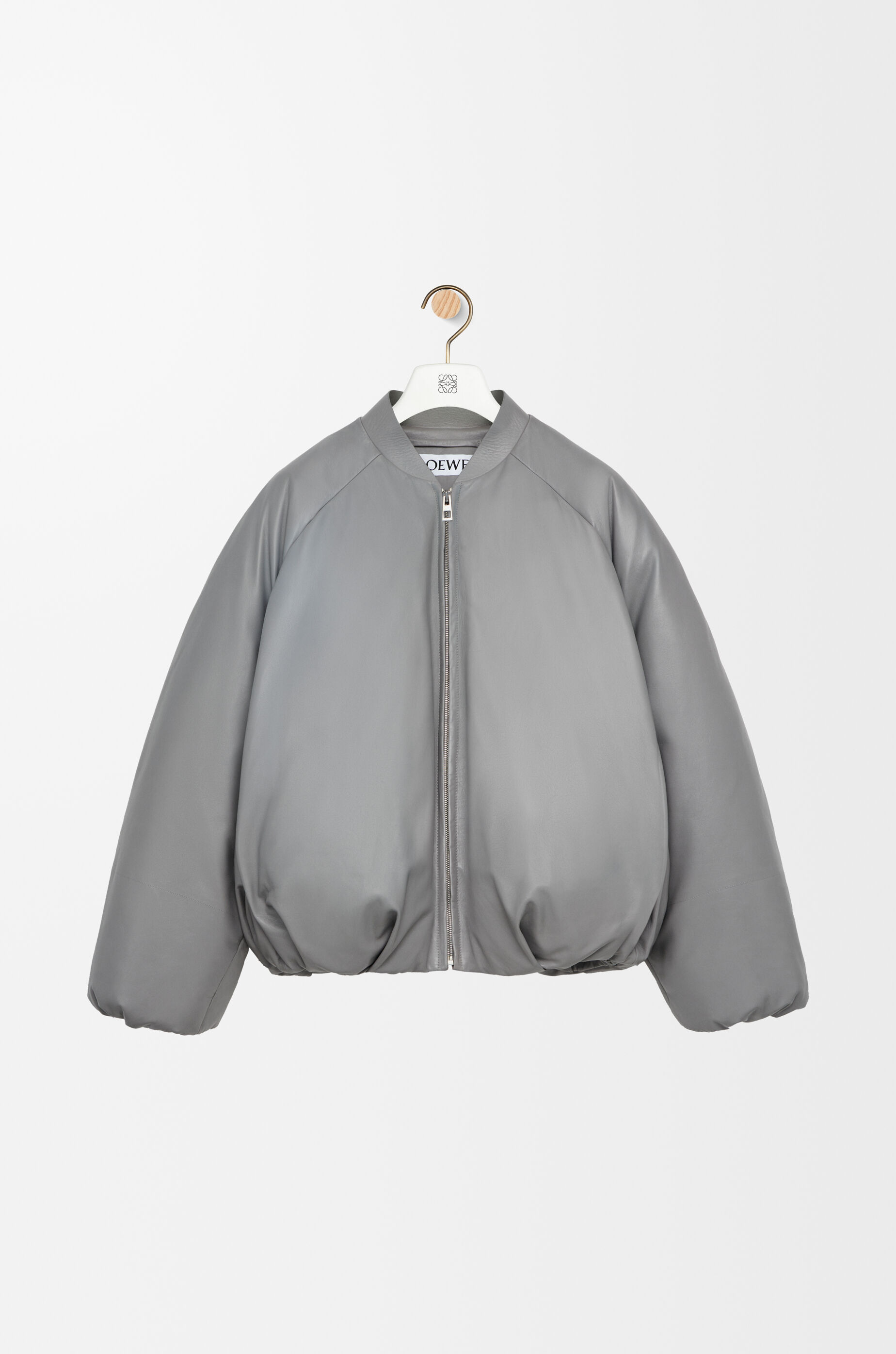 Padded bomber jacket in nappa lambskin Brown - LOEWE