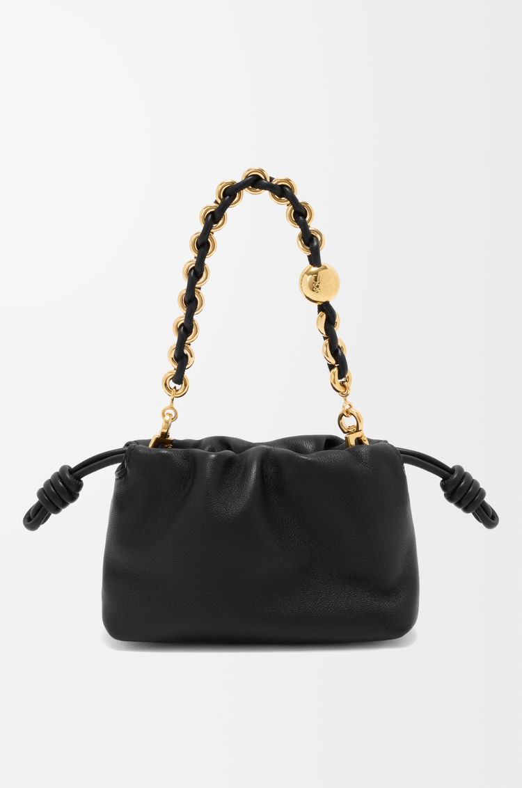 LOEWE Nano Flamenco purse in mellow nappa lambskin Black
