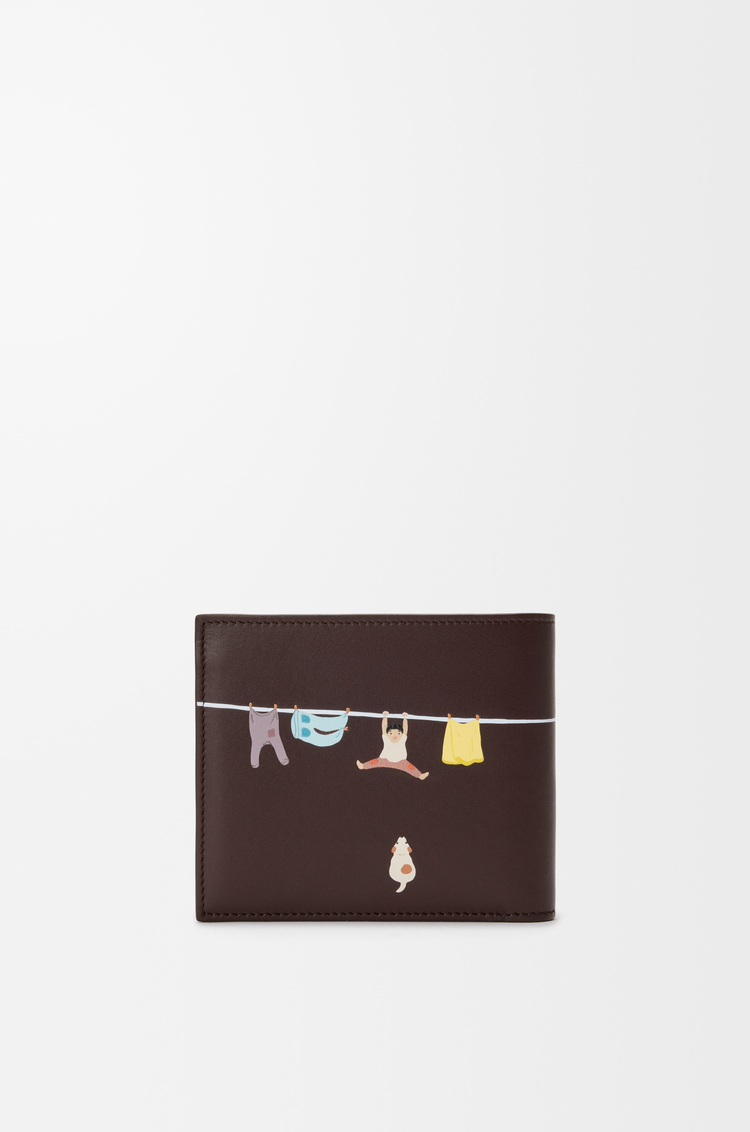 LOEWE アライグマ バイフォールド コインウォレット（ナパカーフ） ダークブラウニー