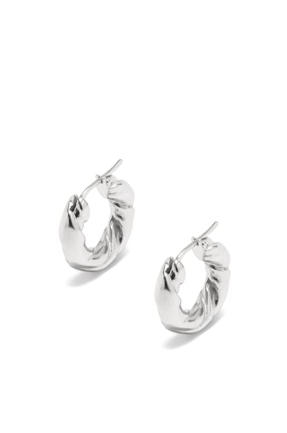 LOEWE Nappa twist earrings in sterling silver Silver plp_rd
