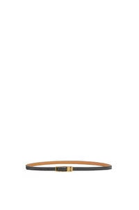 LOEWE Amazona padlock belt in smooth calfskin 黑色/金色