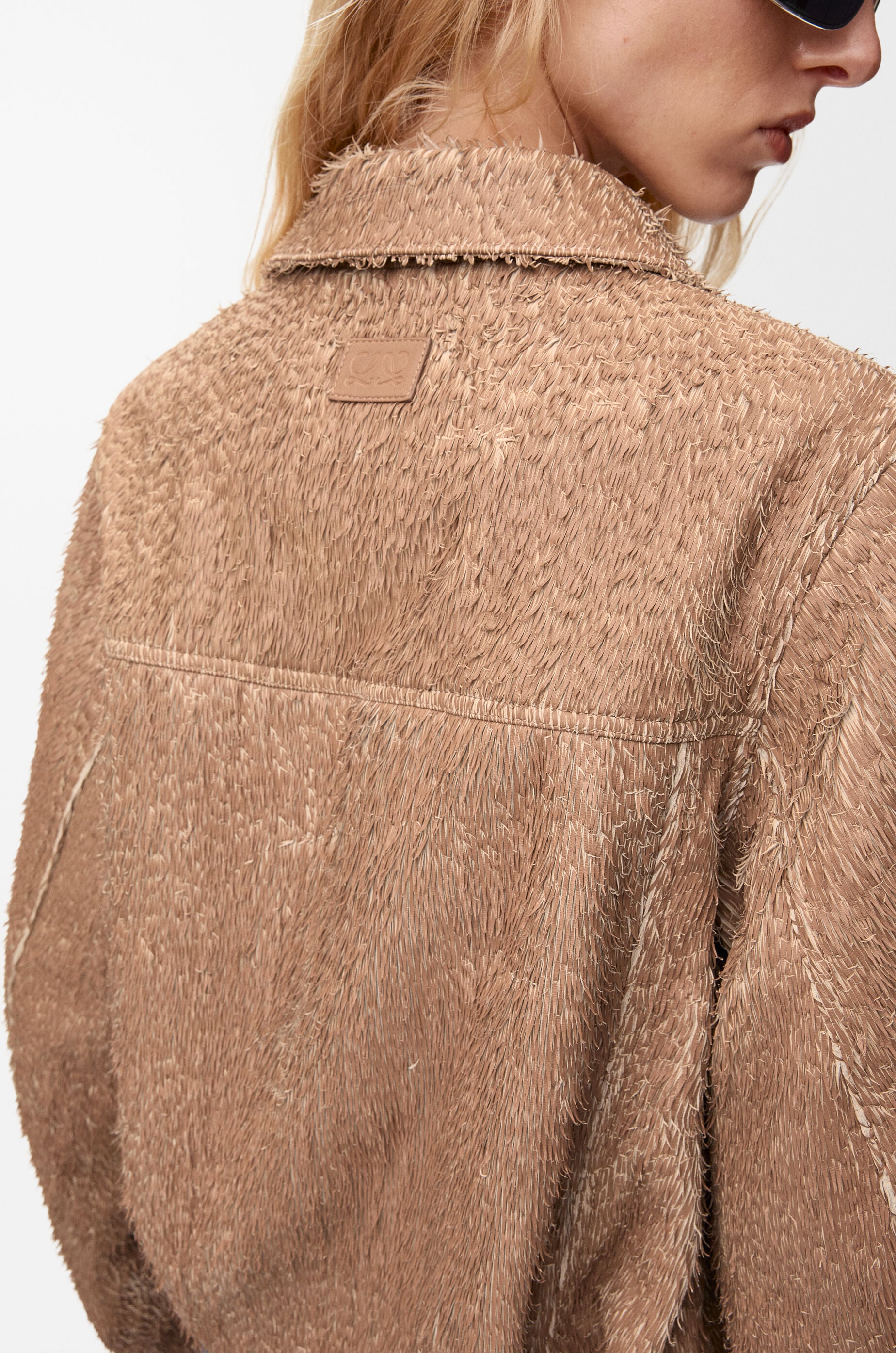 Jacket in nappa lambskin Beige - LOEWE USA Official Website