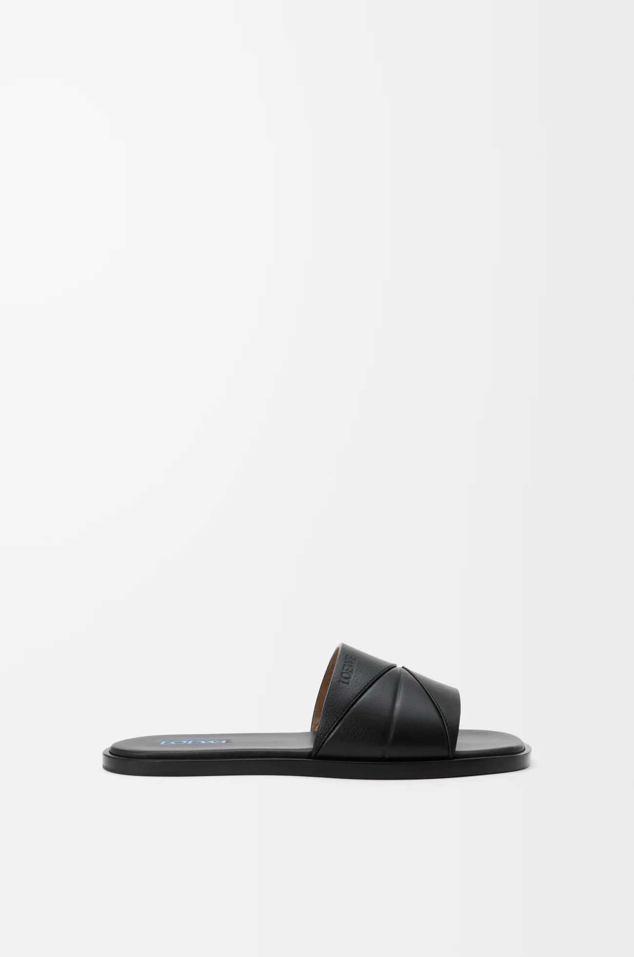LOEWE Origami slide in soft calfskin Black