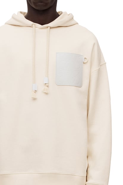 LOEWE Relaxed fit hoodie in cotton White Ash plp_rd