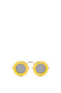 LOEWE Round sunglasses in acetate and metal Yellow