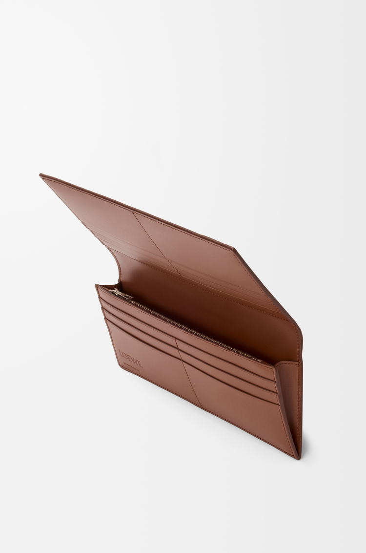 LOEWE Puzzle long horizontal wallet in classic calfskin Brownie
