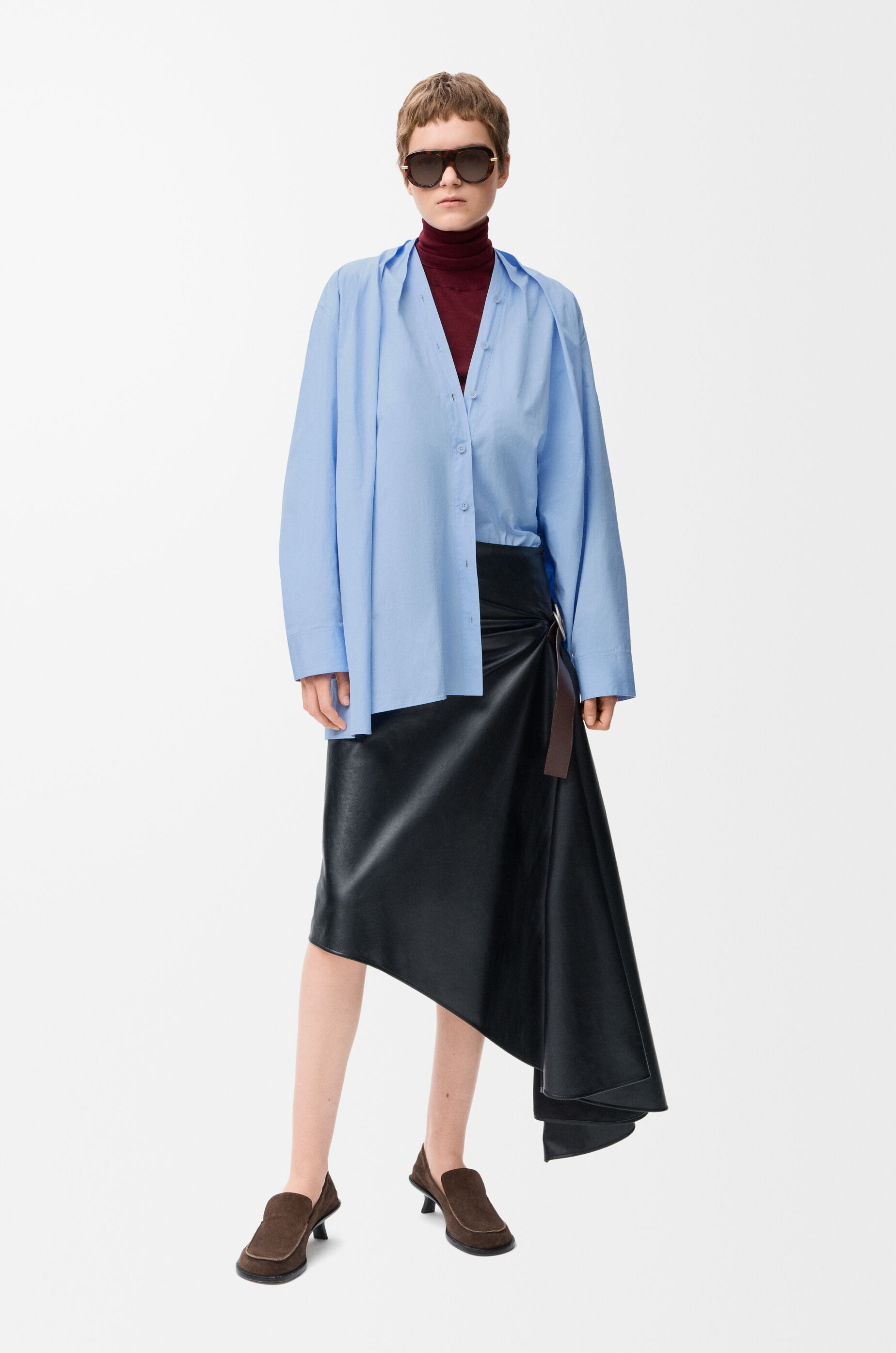 ベルテッド スカート（ナパラム） ブラック - LOEWE