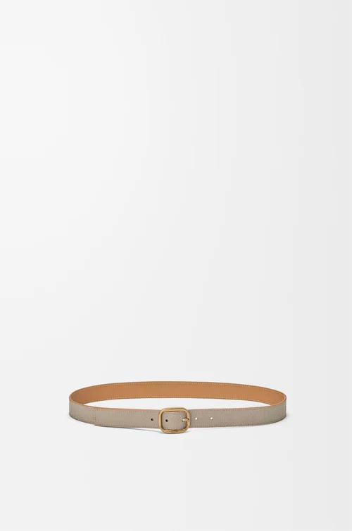 LOEWE 라운드 소프트 벨트 - 유연한 그레인 카프스킨 클레이/골드