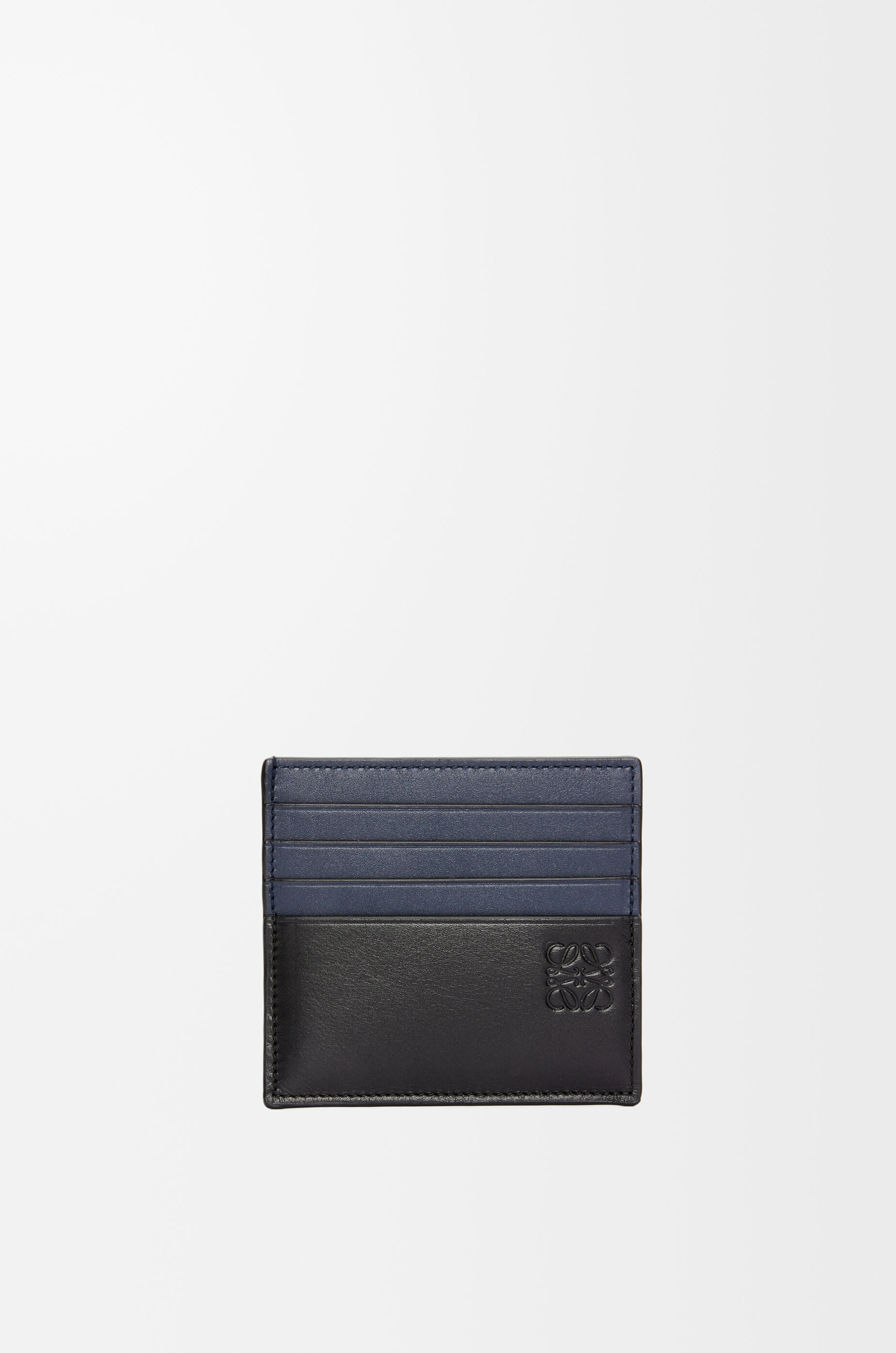 オープン プレーン カードホルダー（シャイニーカーフ） ブラック  