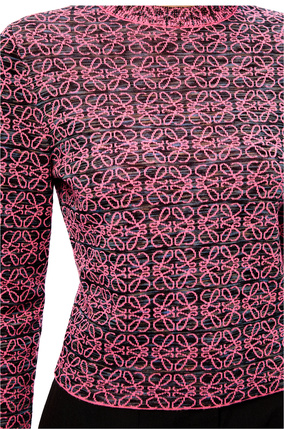 LOEWE Anagram sweater in wool Pink/Black plp_rd