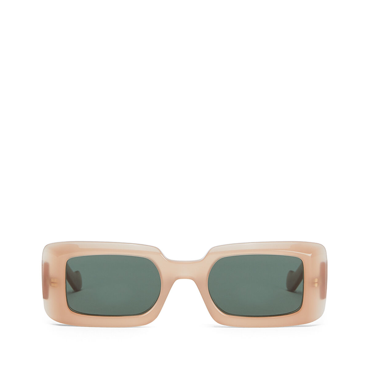 LOEWE Acetate Square Sunglasses Pink/Green Smoke front