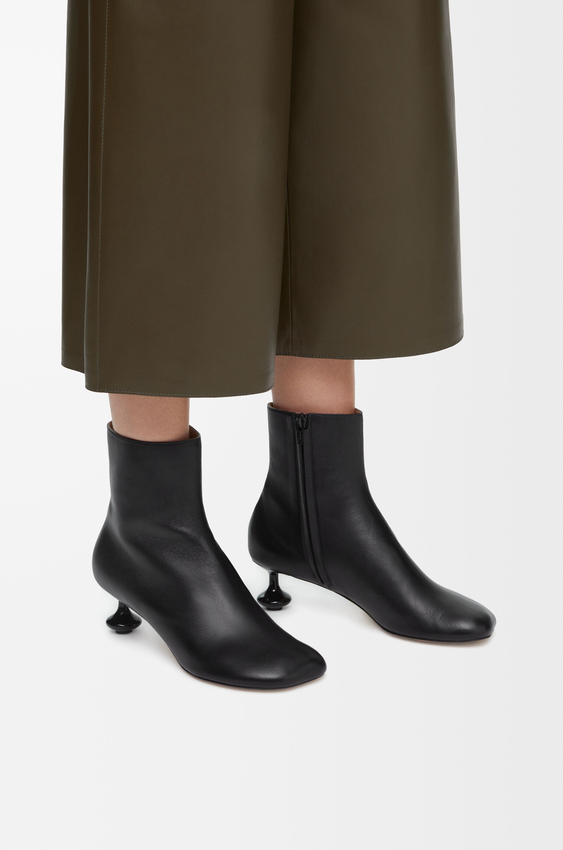Toy ankle bootie in nappa lambskin