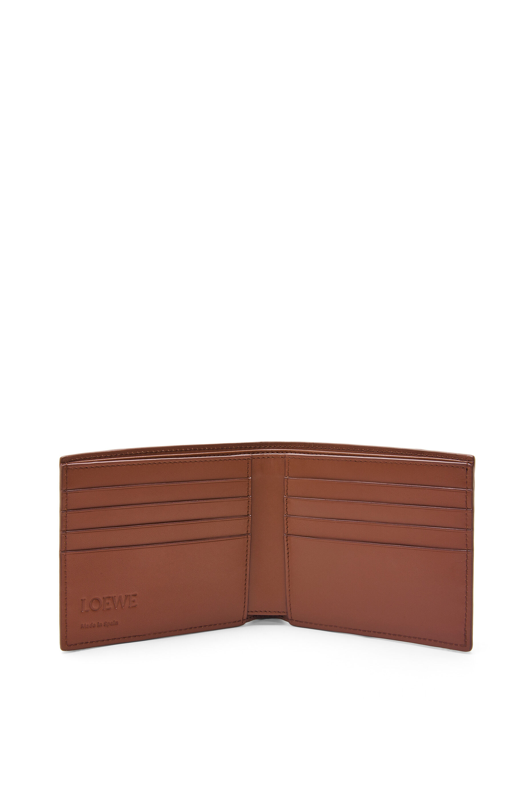 Puzzle bifold wallet in classic calfskin Brownie LOEWE