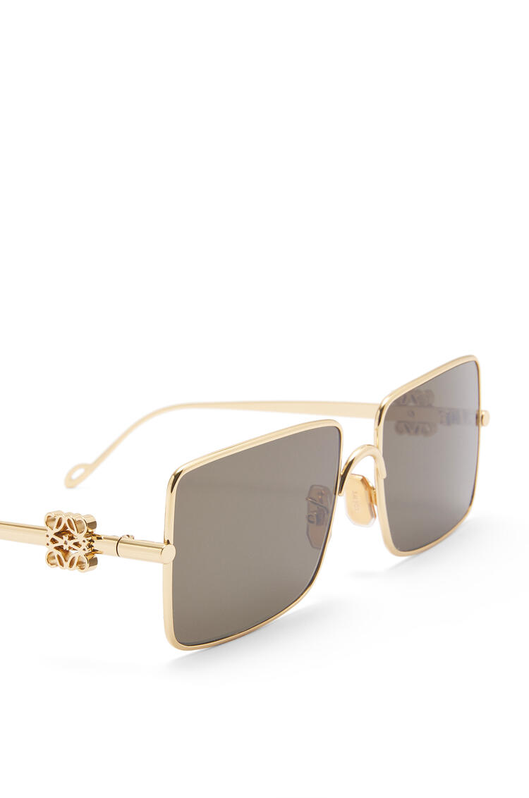LOEWE Anagram sunglasses in acetate and metal Vintage Khaki/Gold