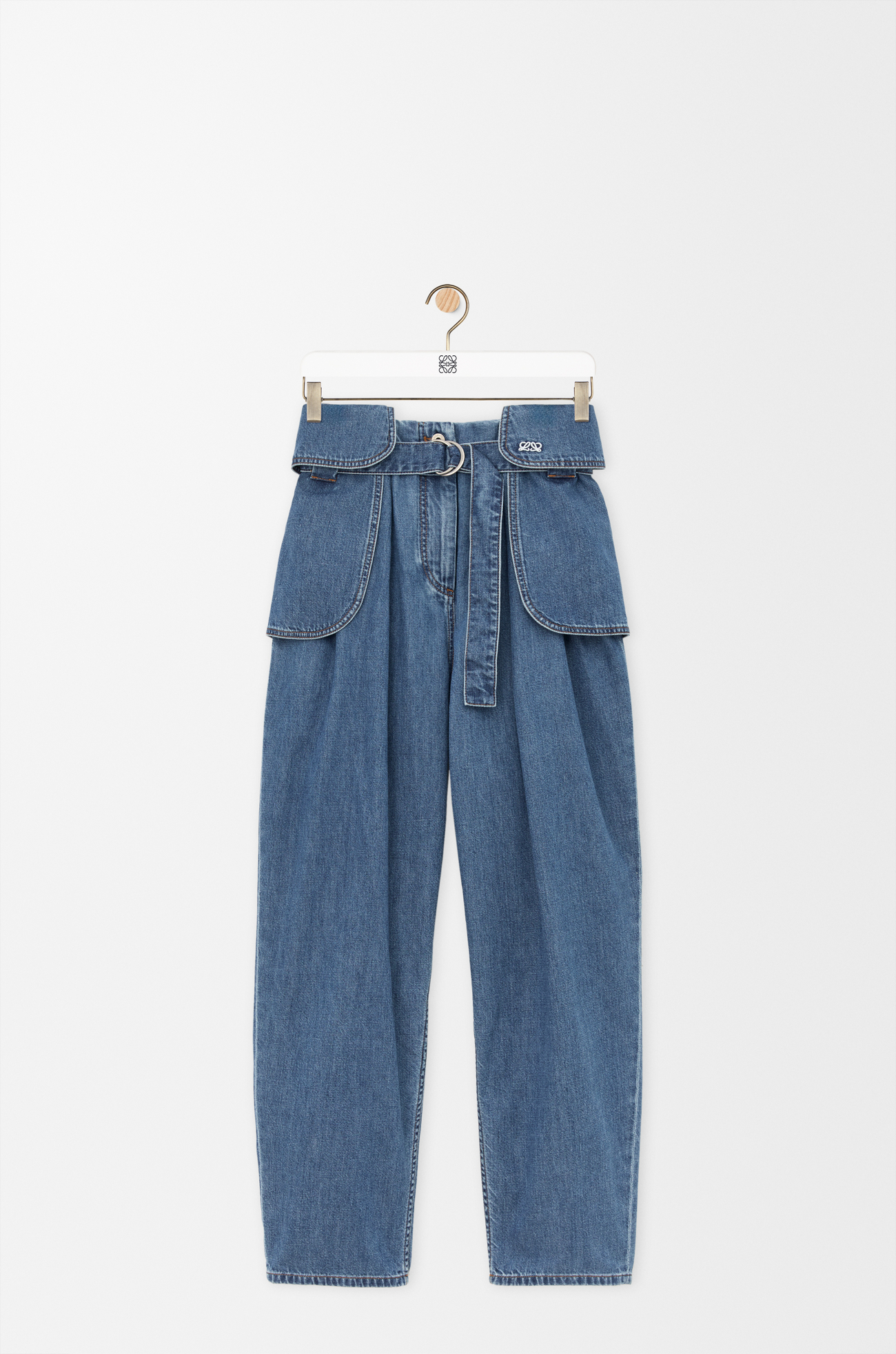 LOEWE 카고 진 - 데님 라이트 블루