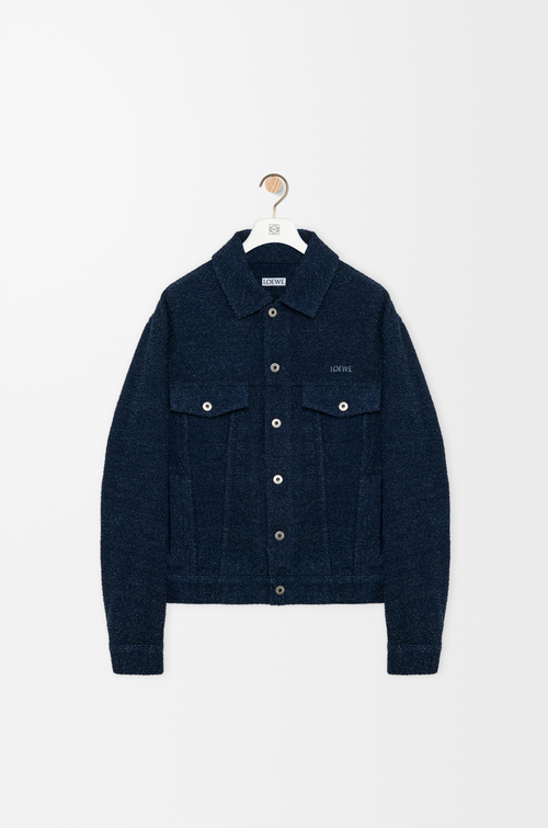 LOEWE Trucker jacket in denim Dark Denim Blue