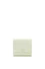LOEWE Anagram compact flap wallet in pebble grain calfskin Spring Jade