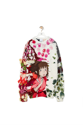 LOEWE Chihiro embroidered sweater in wool Multicolor plp_rd