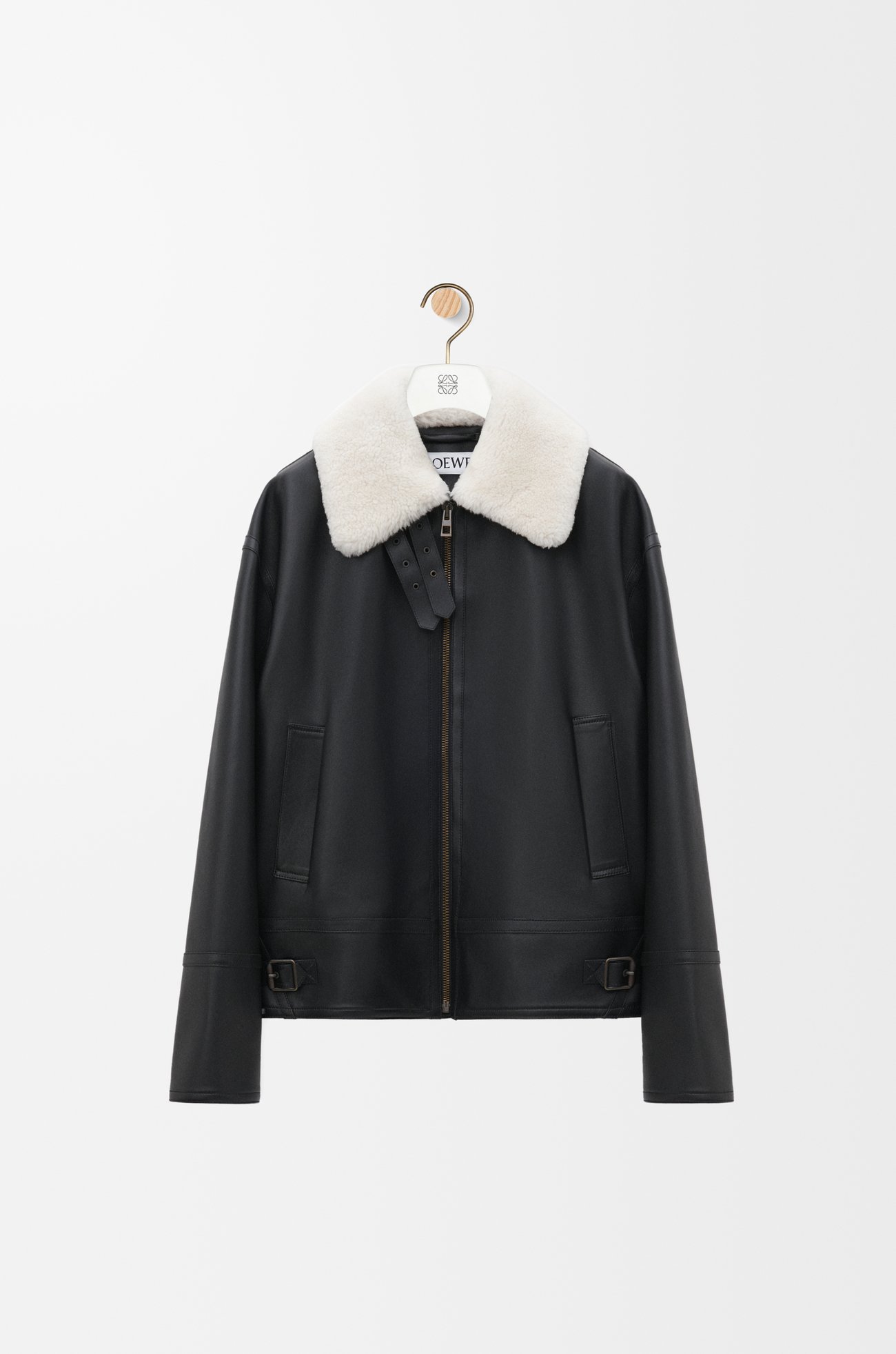 LOEWE Aviator jacket in shearling Black