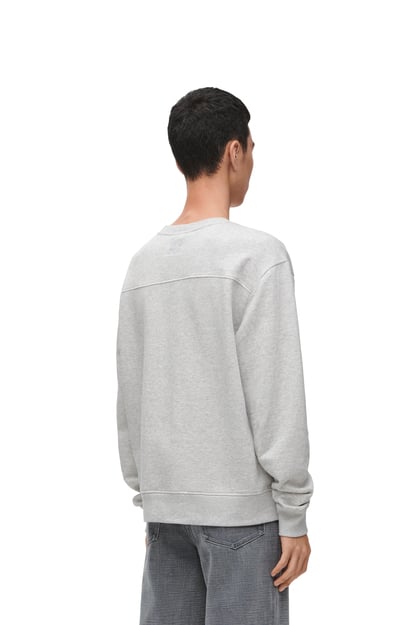 LOEWE Sweatshirt classique en coton GRIS CHINÉ plp_rd