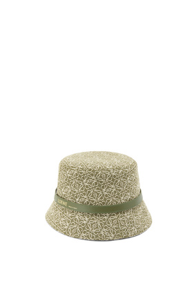 LOEWE Anagram 提花和牛皮革水桶帽 Green/Avocado Green plp_rd