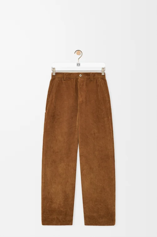 LOEWE Pantaloni in cotone Marrone