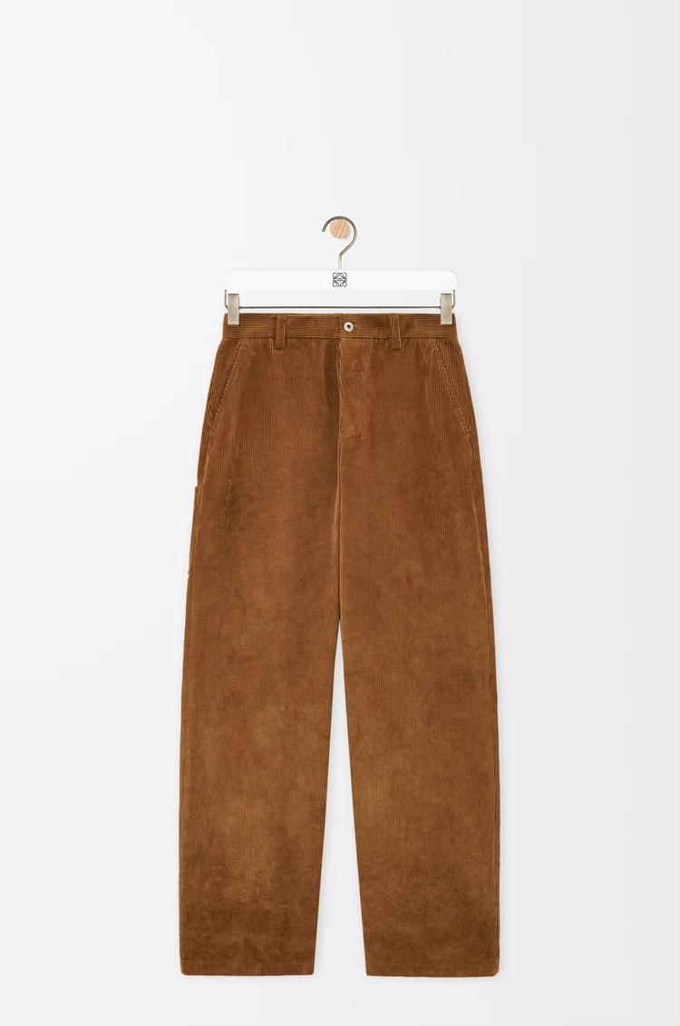 LOEWE Pantaloni in cotone Marrone